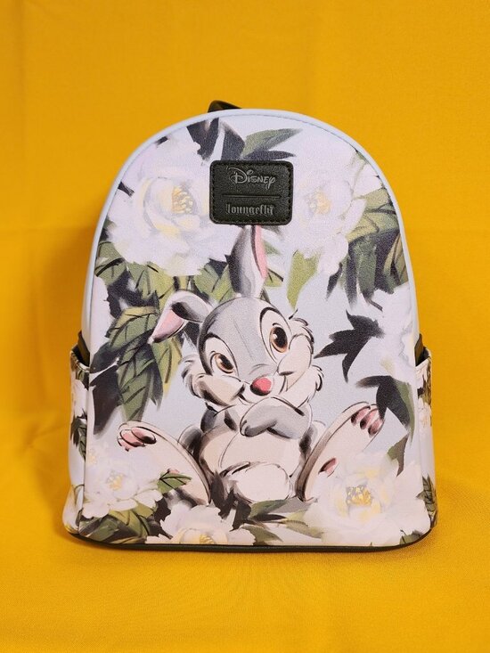 Loungefly Disney Bambi Thumper Floral Soft Tag Mini Backpack NEW main image 11